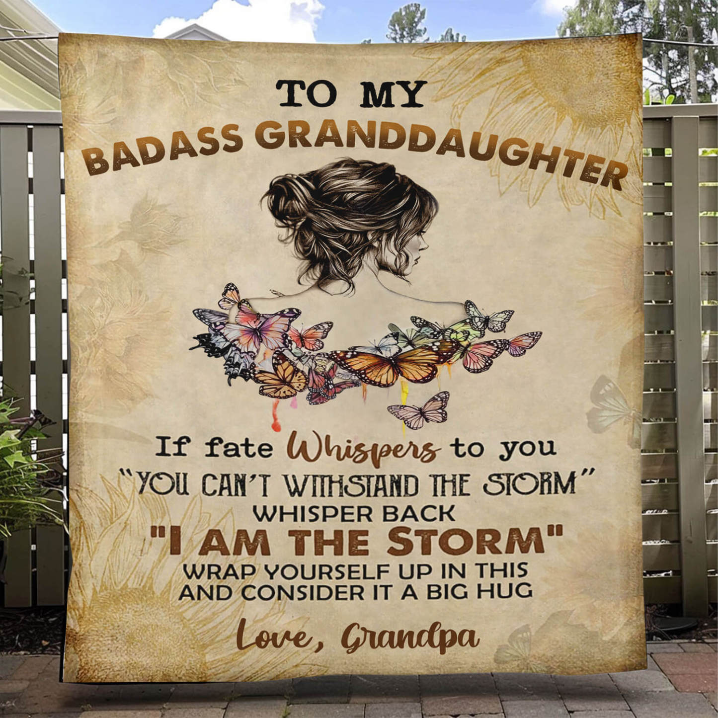 To My Daughter/Granddaughter - A945 - Premium Blanket