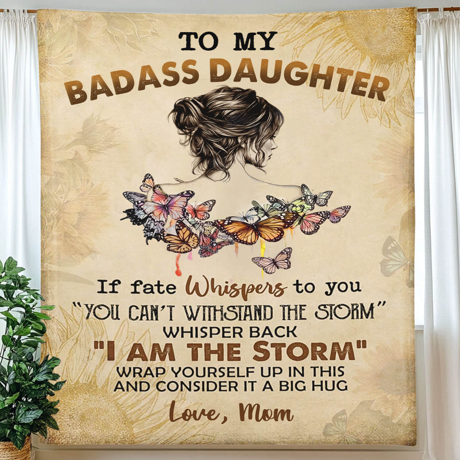 To My Daughter/Granddaughter - A945 - Premium Blanket
