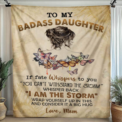To My Daughter/Granddaughter - A945 - Premium Blanket