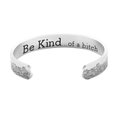 Be Kind...Of A Bi♥ch Mantra Bracelet-Jolura
