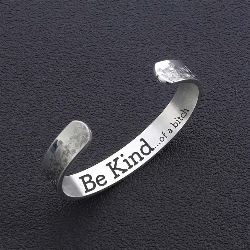 Be Kind...Of A Bi♥ch Mantra Bracelet-Jolura