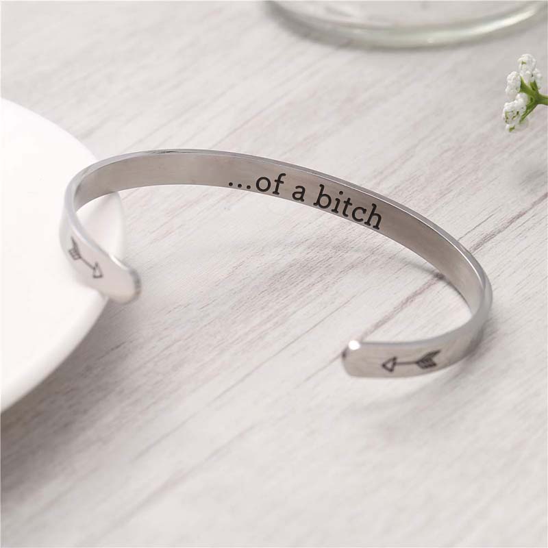 Be Kind...Of A Bi♥ch Mantra Bracelet-Jolura