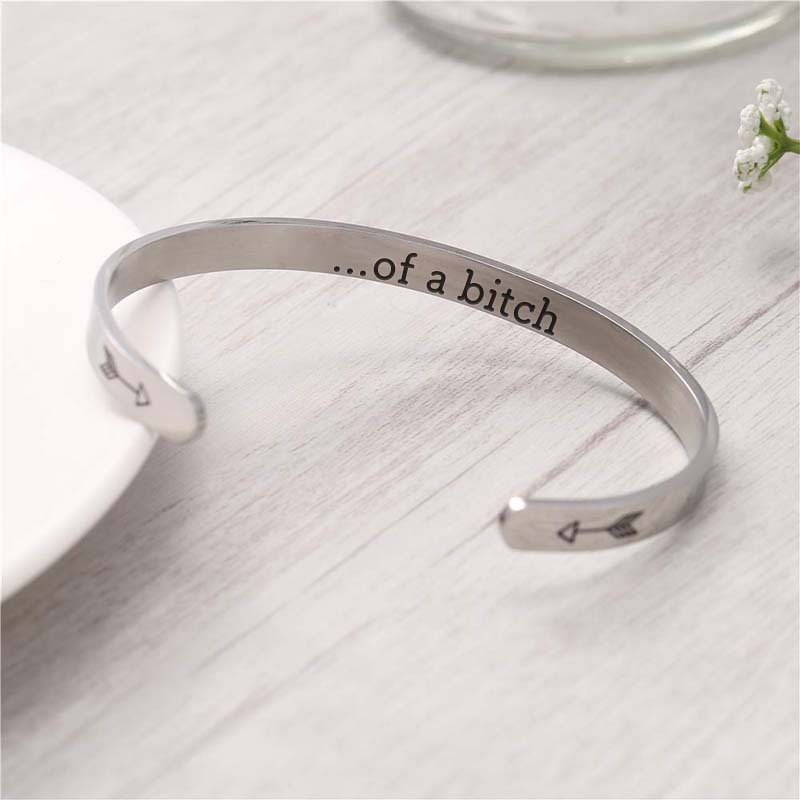 Be Kind...Of A Bi♥ch Mantra Bracelet-Jolura