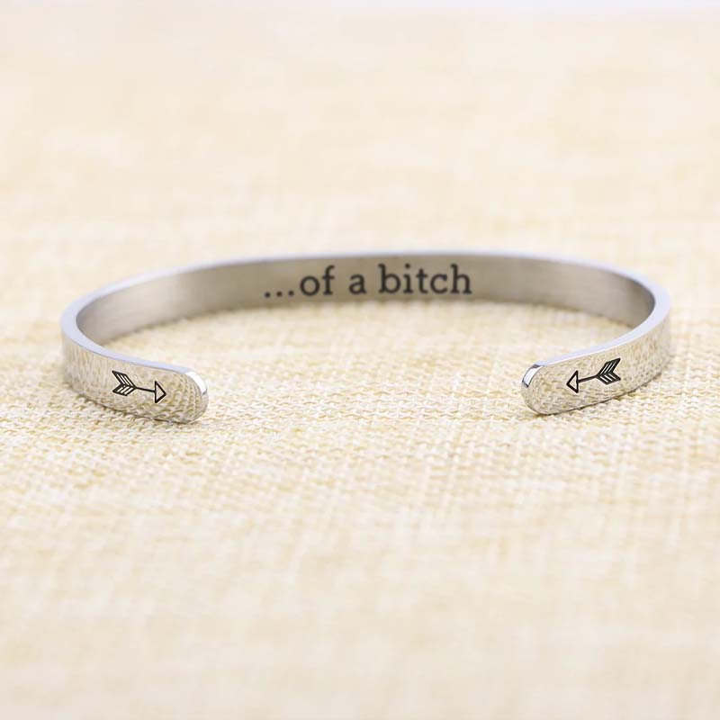 Be Kind...Of A Bi♥ch Mantra Bracelet-Jolura