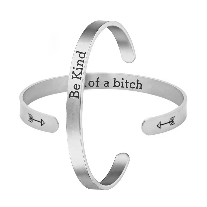 Be Kind...Of A Bi♥ch Mantra Bracelet-Jolura