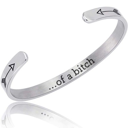 Be Kind...Of A Bi♥ch Mantra Bracelet-Jolura