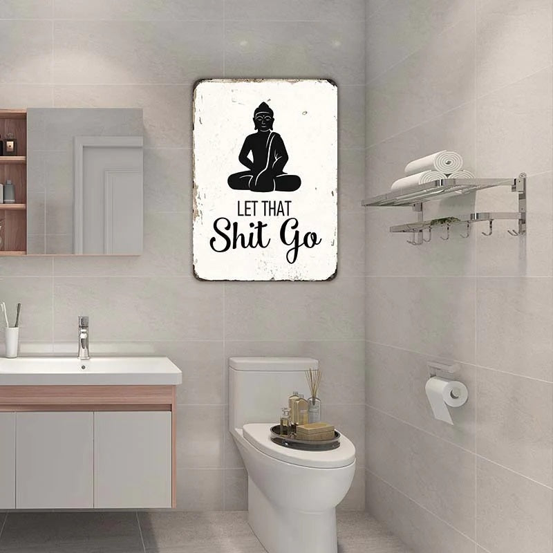 Meditation Room Buddha Religious Yoga Wall Decor Vintage Hippie Bathroom Decor-Jolura