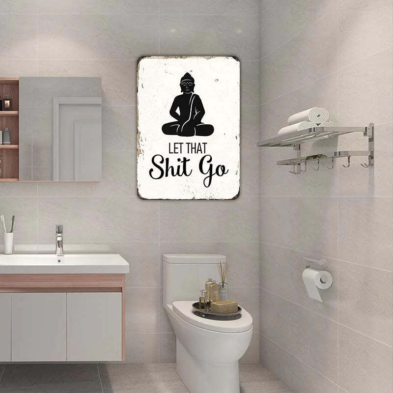 Meditation Room Buddha Religious Yoga Wall Decor Vintage Hippie Bathroom Decor-Jolura