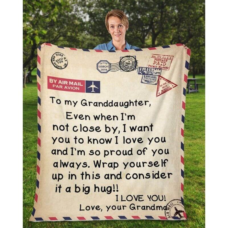 To My Granddaughter - From Grandma - A325 - Premium Blanket-Jolura