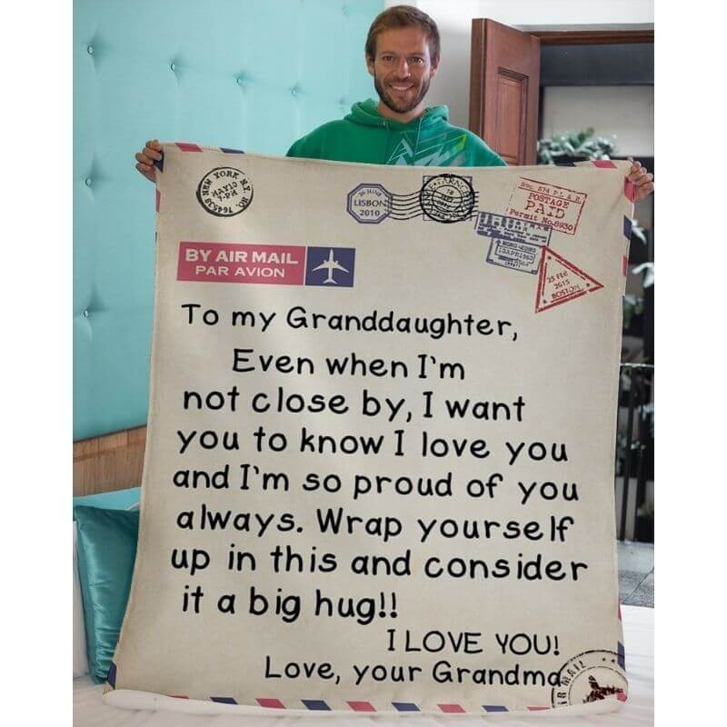 To My Granddaughter - From Grandma - A325 - Premium Blanket-Jolura