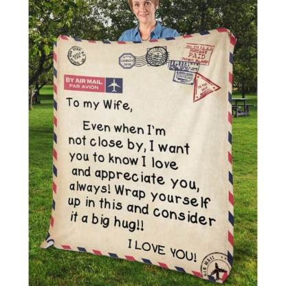To My Wife - From Husband - A325 - Premium Blanket-Jolura