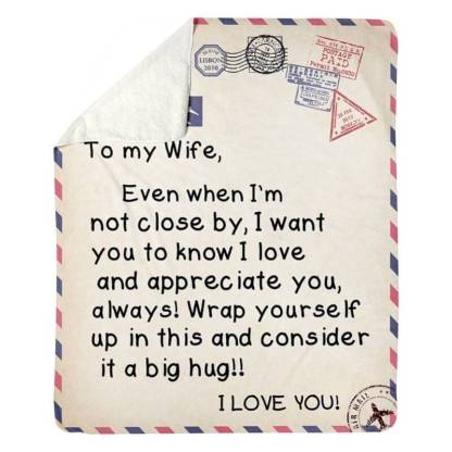 To My Wife - From Husband - A325 - Premium Blanket-Jolura