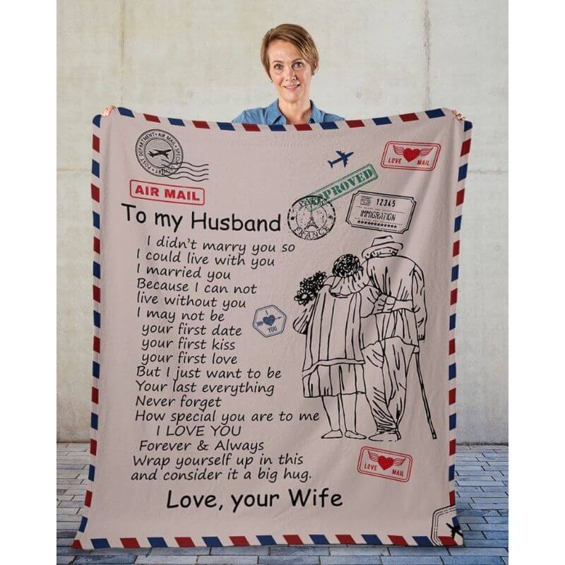 To My Husband - From Wife - A326 - Premium Blanket-Jolura