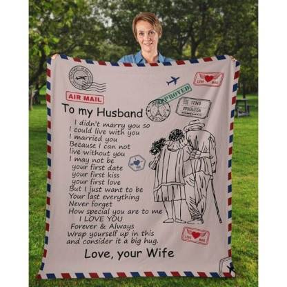 To My Husband - From Wife - A326 - Premium Blanket-Jolura