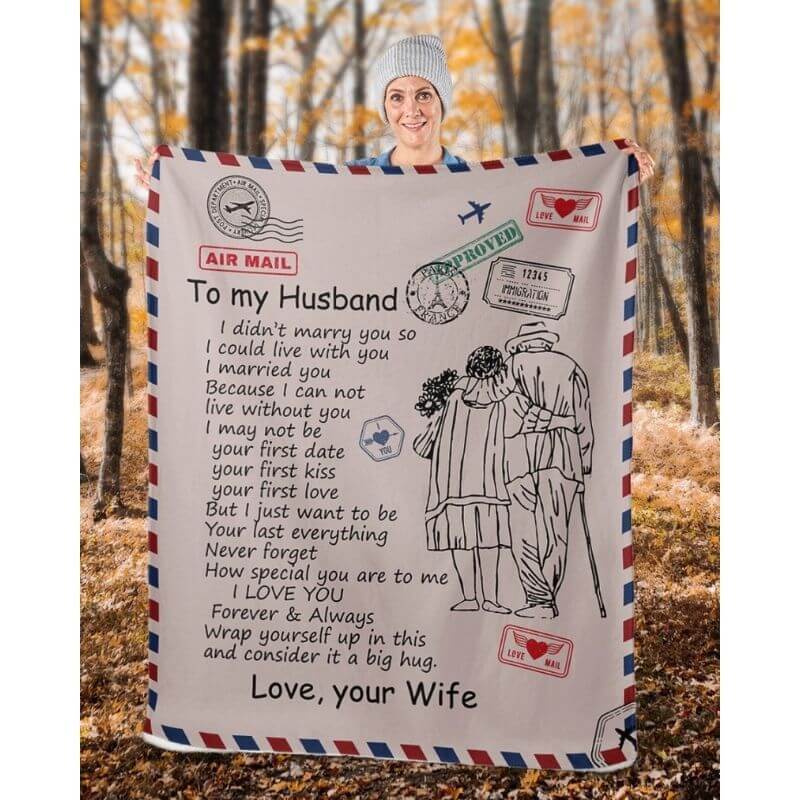 To My Husband - From Wife - A326 - Premium Blanket-Jolura