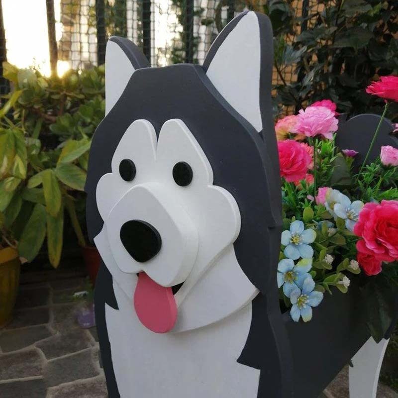 Alaska Malamute Planter AP053-Jolura