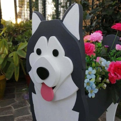 Alaska Malamute Planter AP053-Jolura