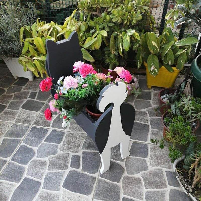 Alaska Malamute Planter AP053-Jolura