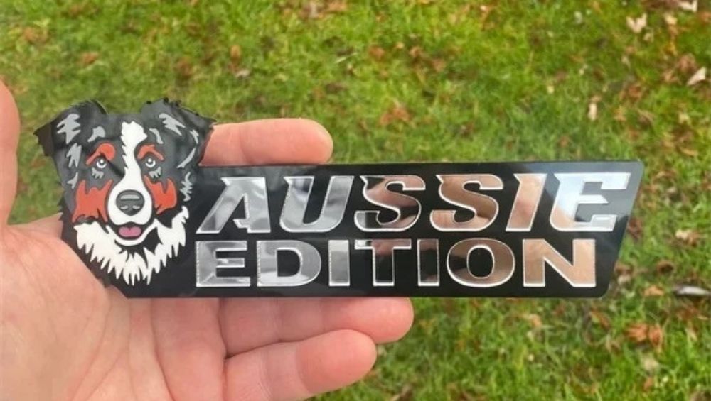 Australian Shepherd Car Badge Laser Cutting Car Emblem CE010-Jolura