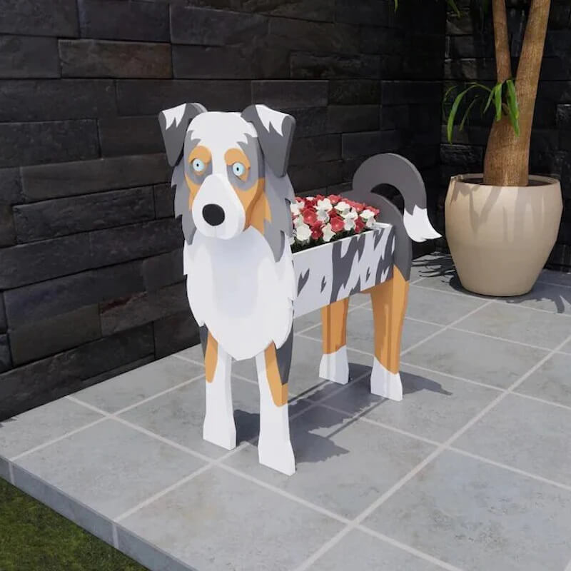 Australian Shepherd Planter AP065-Jolura