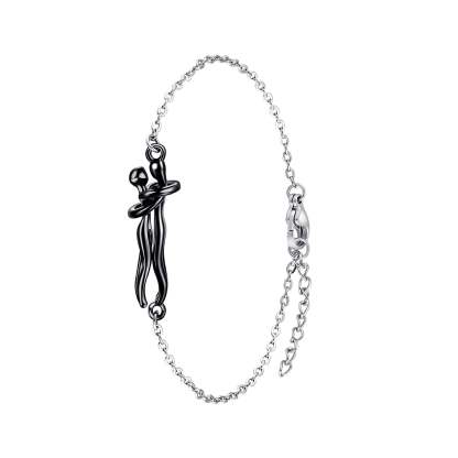 Eternal Embrace – Timeless Hug Couple Necklace and Bracelet