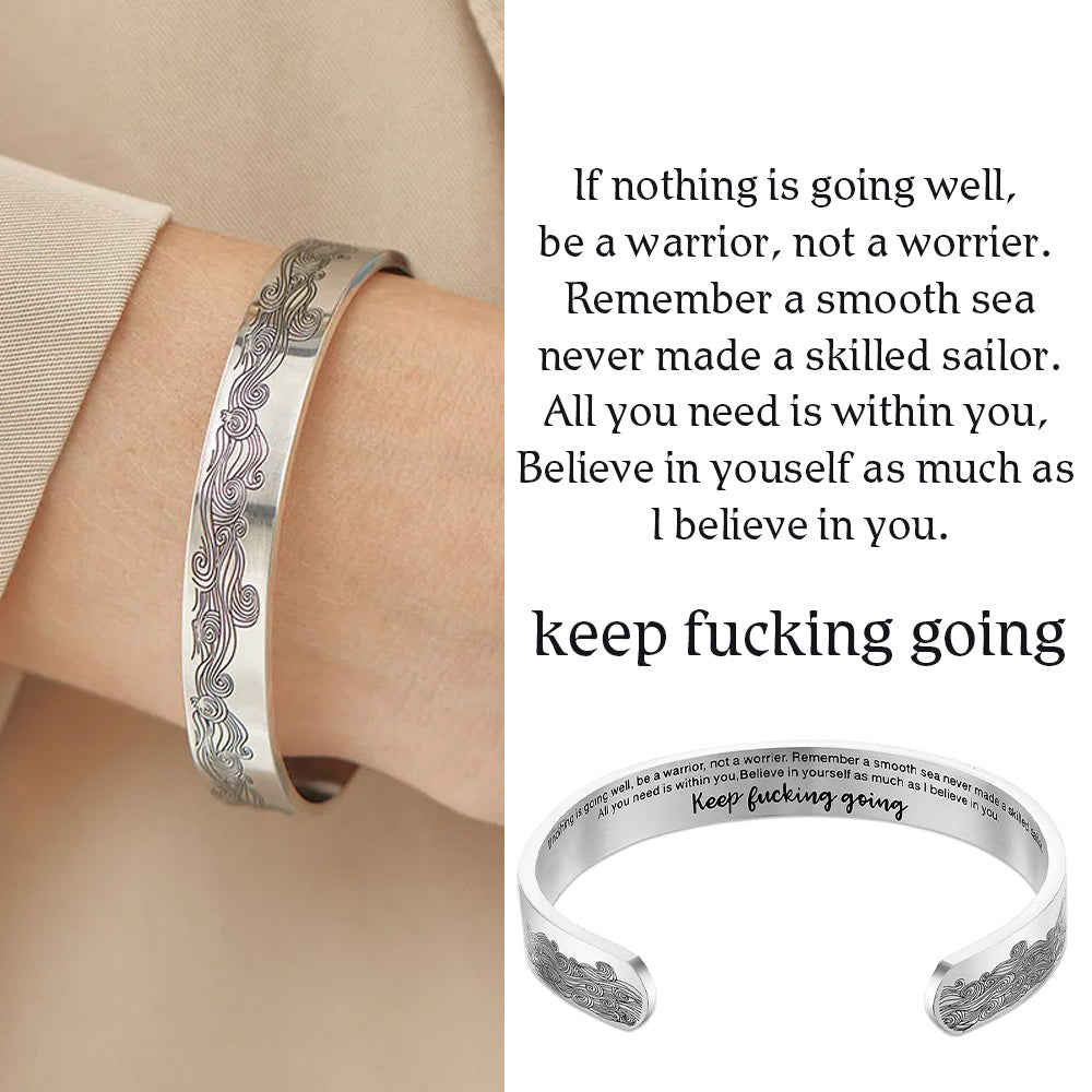 "Keep Fucking Going" Bracelet-Jolura