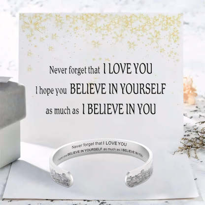 "Never Forget that I LOVE YOU" Bracelet-Jolura