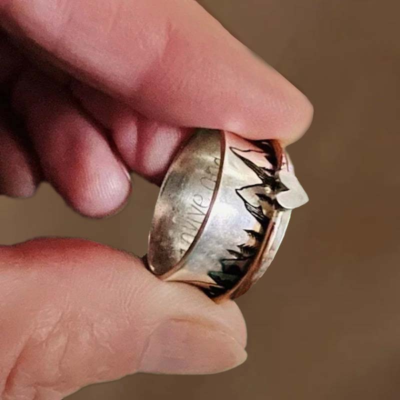 Keep Climbing Silver Spinner Ring 💝-Jolura