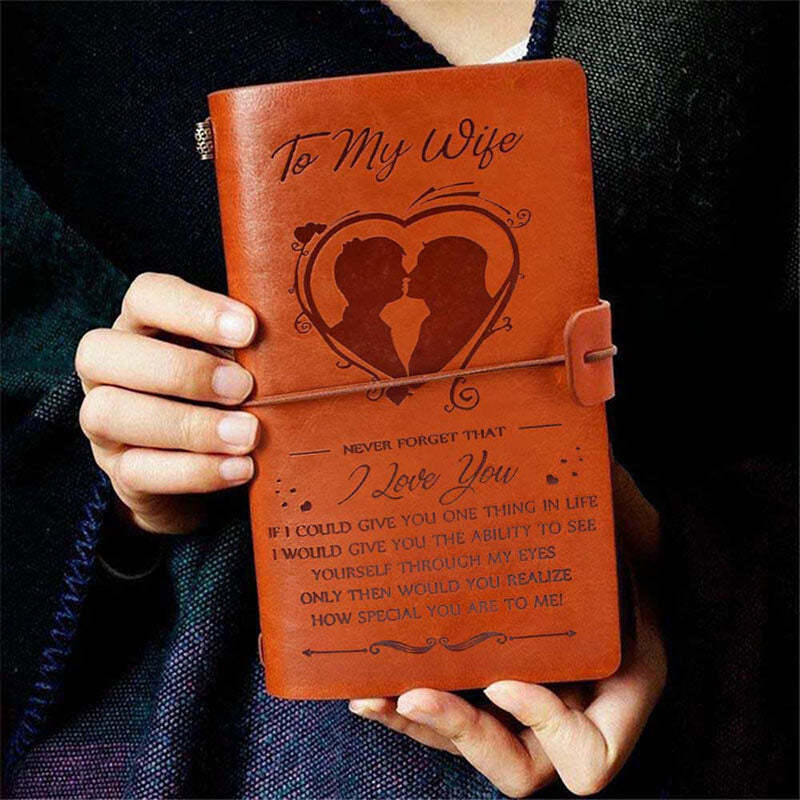 To My Wife - Never Forget That I Love You - Vintage Journal Notebook-Jolura