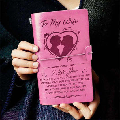 To My Wife - Never Forget That I Love You - Vintage Journal Notebook-Jolura