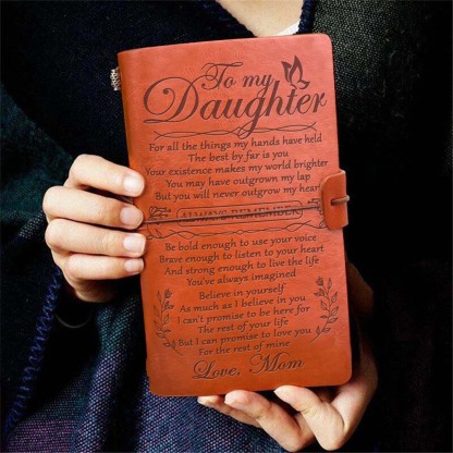 Mom To Daughter - Always Remember - Vintage Journal Notebook-Jolura