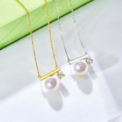 Life is 90% How You React it Pearl Balance Necklace-Jolura