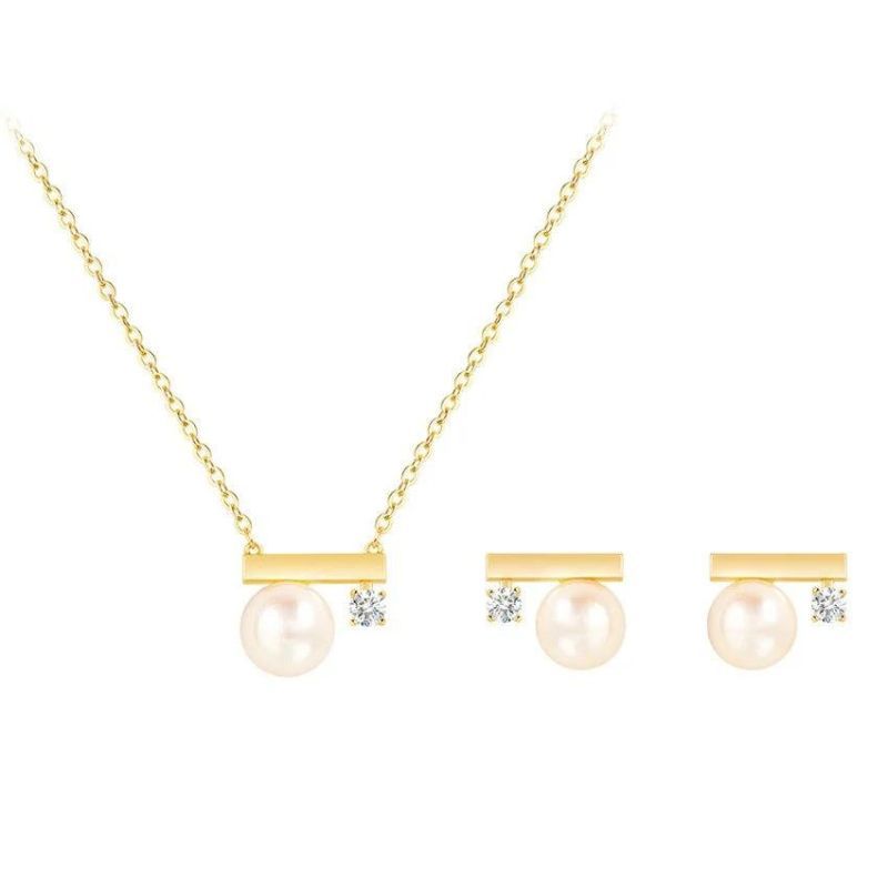 Life is 90% How You React it Pearl Balance Necklace-Jolura