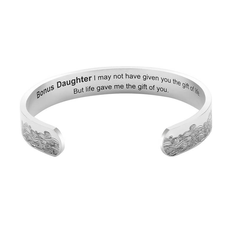 To My Bonus Daughter - "Life Gave Me the Gift of You" Bracelet-Jolura