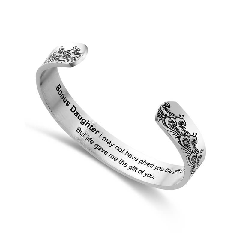 To My Bonus Daughter - "Life Gave Me the Gift of You" Bracelet-Jolura