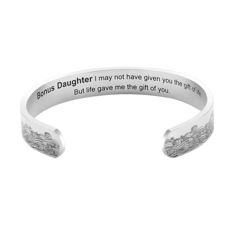 To My Bonus Daughter - "Life Gave Me the Gift of You" Bracelet-Jolura