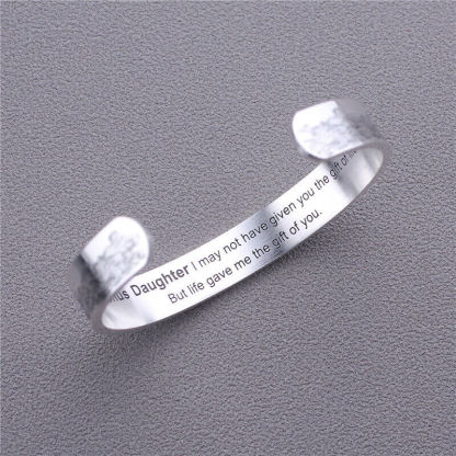 To My Bonus Daughter - "Life Gave Me the Gift of You" Bracelet-Jolura