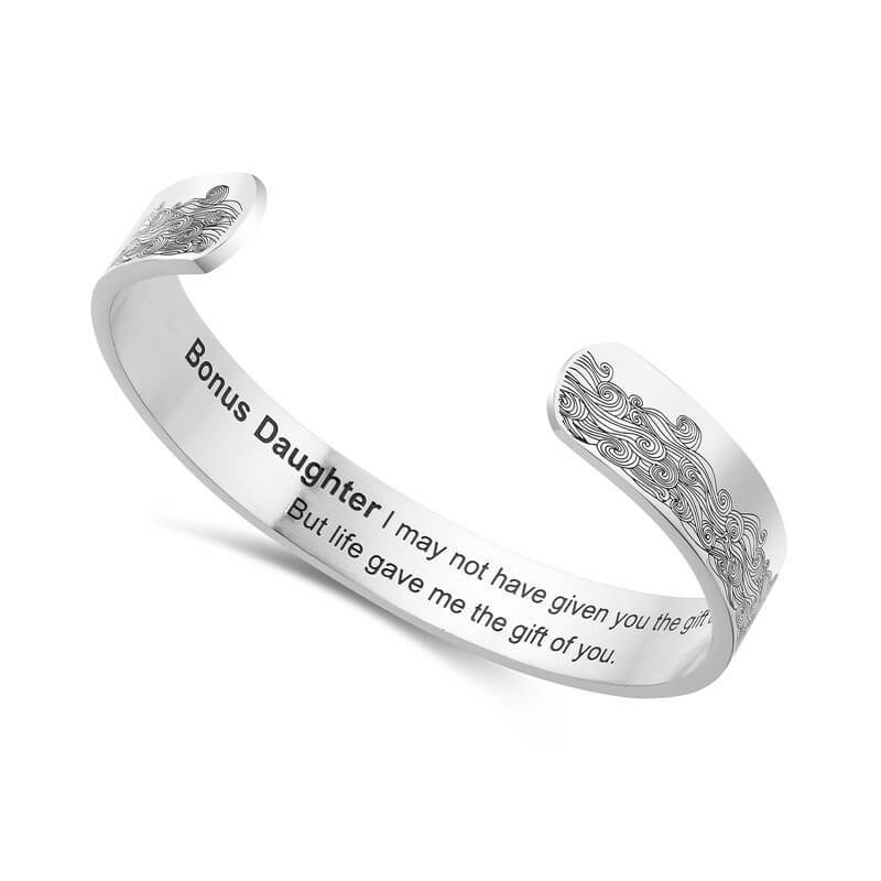 To My Bonus Daughter - "Life Gave Me the Gift of You" Bracelet-Jolura