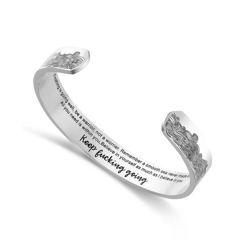 "Keep Fucking Going" Bracelet-Jolura