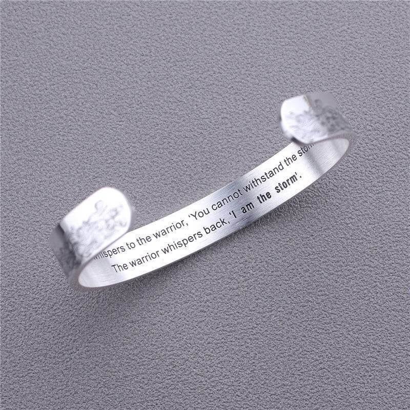 "Whisper I Am the Storm" Bracelet-Jolura