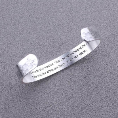 "Whisper I Am the Storm" Bracelet-Jolura