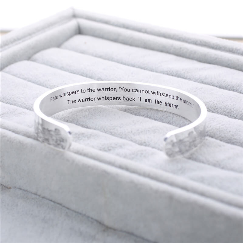 "Whisper I Am the Storm" Bracelet-Jolura