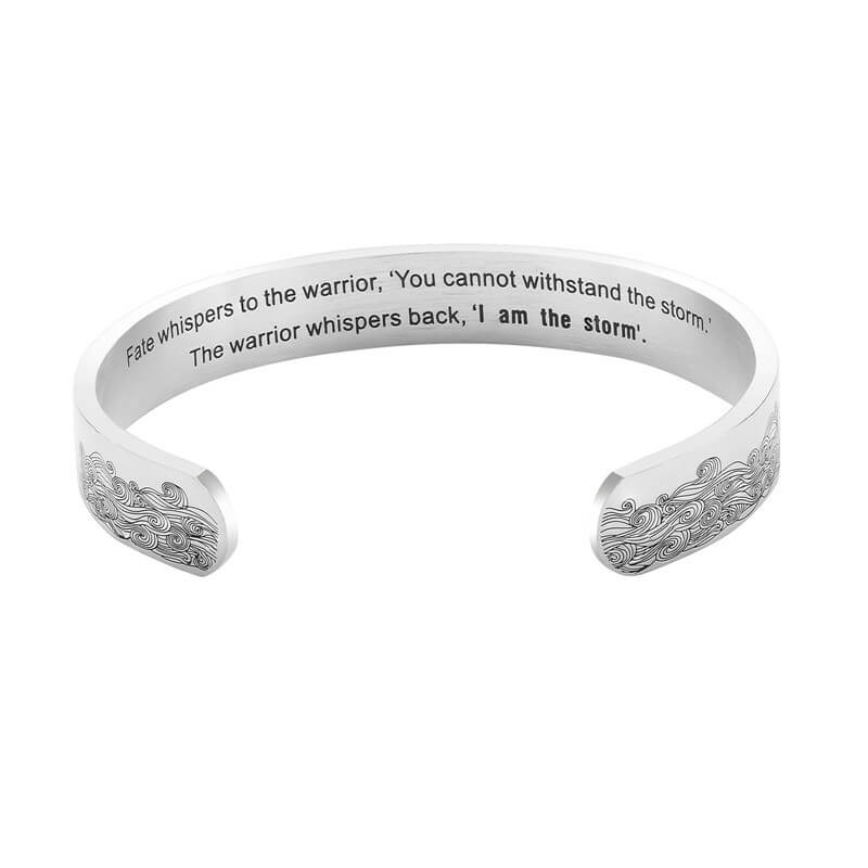 "Whisper I Am the Storm" Bracelet-Jolura