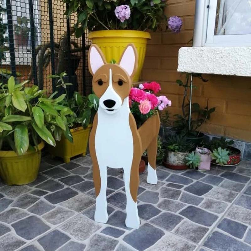 Basenji Planter AP057-Jolura