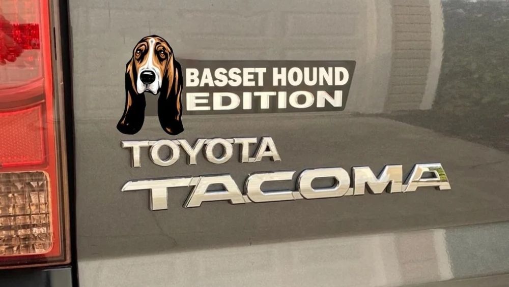 Basset Hound Car Badge Laser Cutting Car Emblem CE022-Jolura