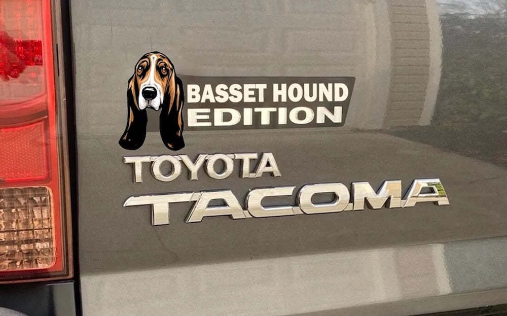 Basset Hound Car Badge Laser Cutting Car Emblem CE022-Jolura