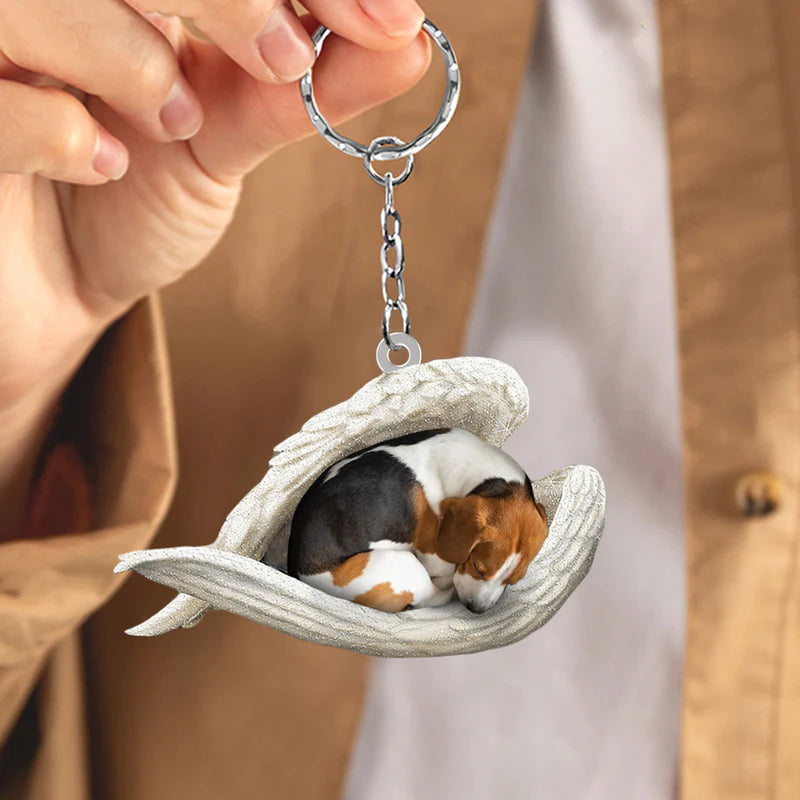 Sleeping Angel Acrylic Keychain Beagle SA049-Jolura