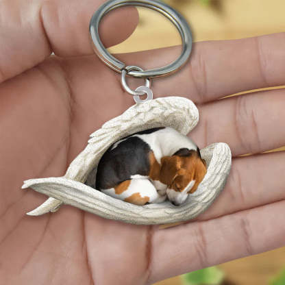 Sleeping Angel Acrylic Keychain Beagle SA049-Jolura