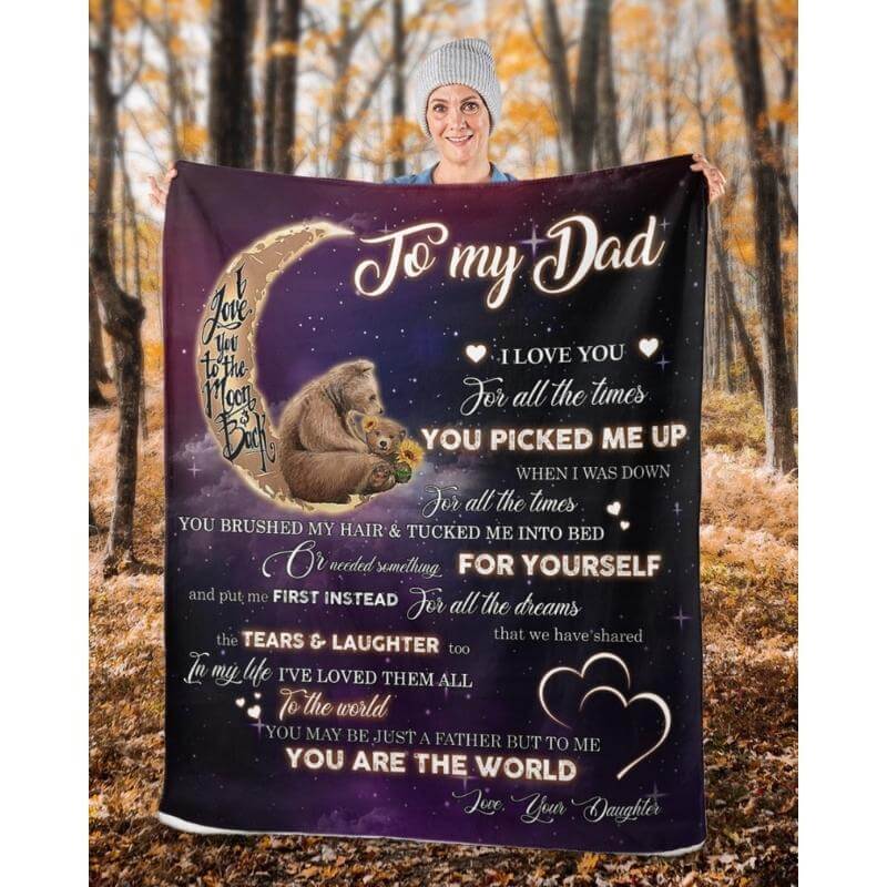 To My Dad - From Daughter - A320 - Premium Blanket-Jolura