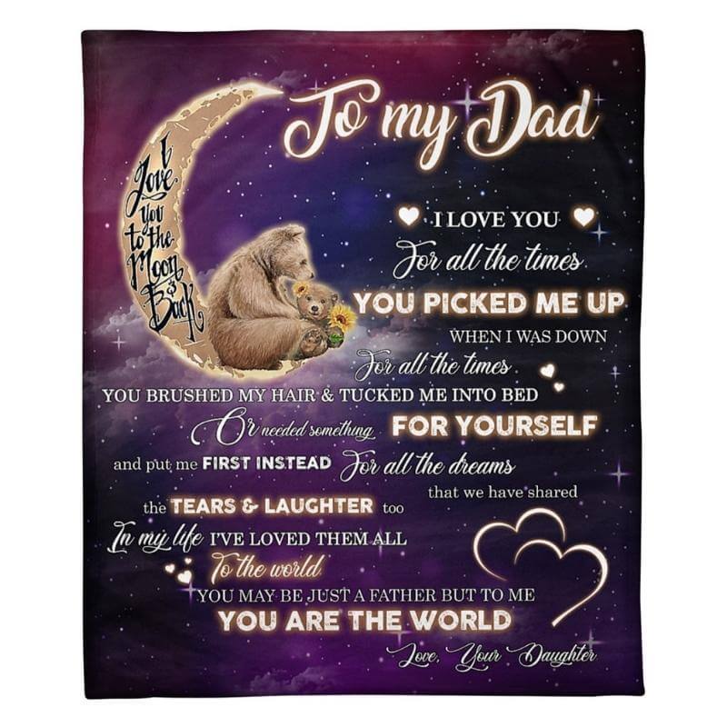 To My Dad - From Daughter - A320 - Premium Blanket-Jolura